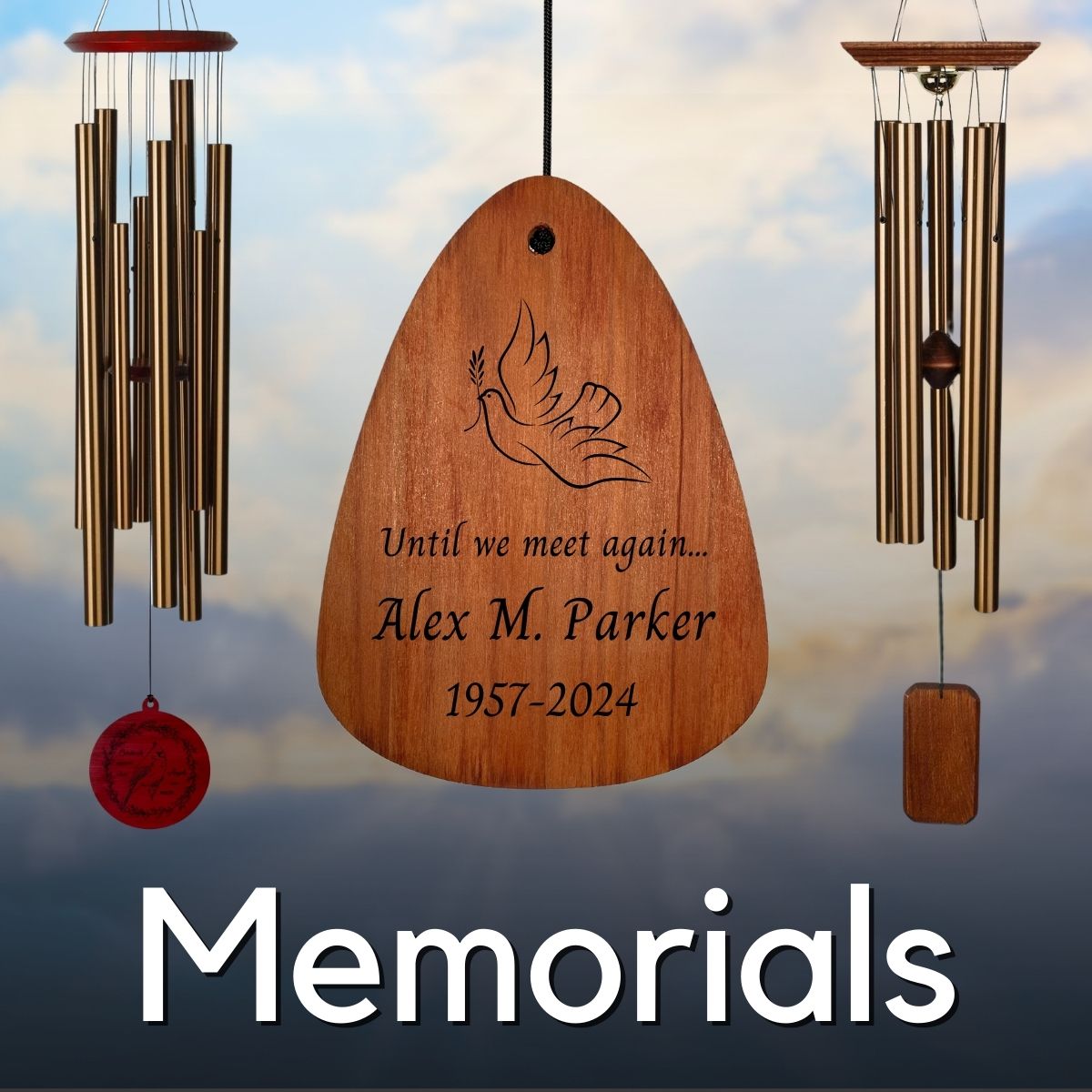 Personalized Memorial Wind Chimes | Sympathy & Remembrance