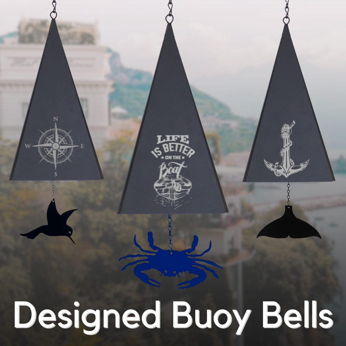 Browse Our Collection of Buoy Bells With Engraved Designs!