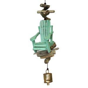 Handcrafted Green Bamboo Beach Chair Bell