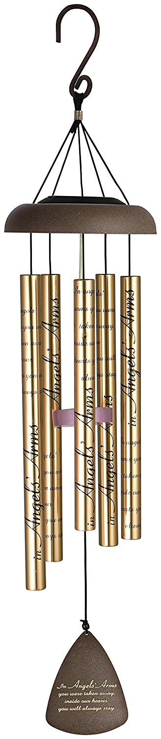 Angels Arms 30 Inch Solar Sonnet Wind Chime