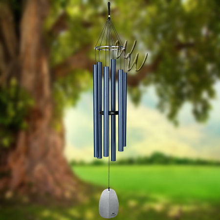 Woodstock Percussion 44 Inch Bells of Paradise Wind Chime - Pacific Blue
