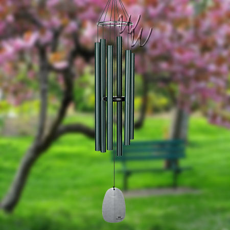 Woodstock Percussion 44 Inch Bells of Paradise Wind Chime - Silver