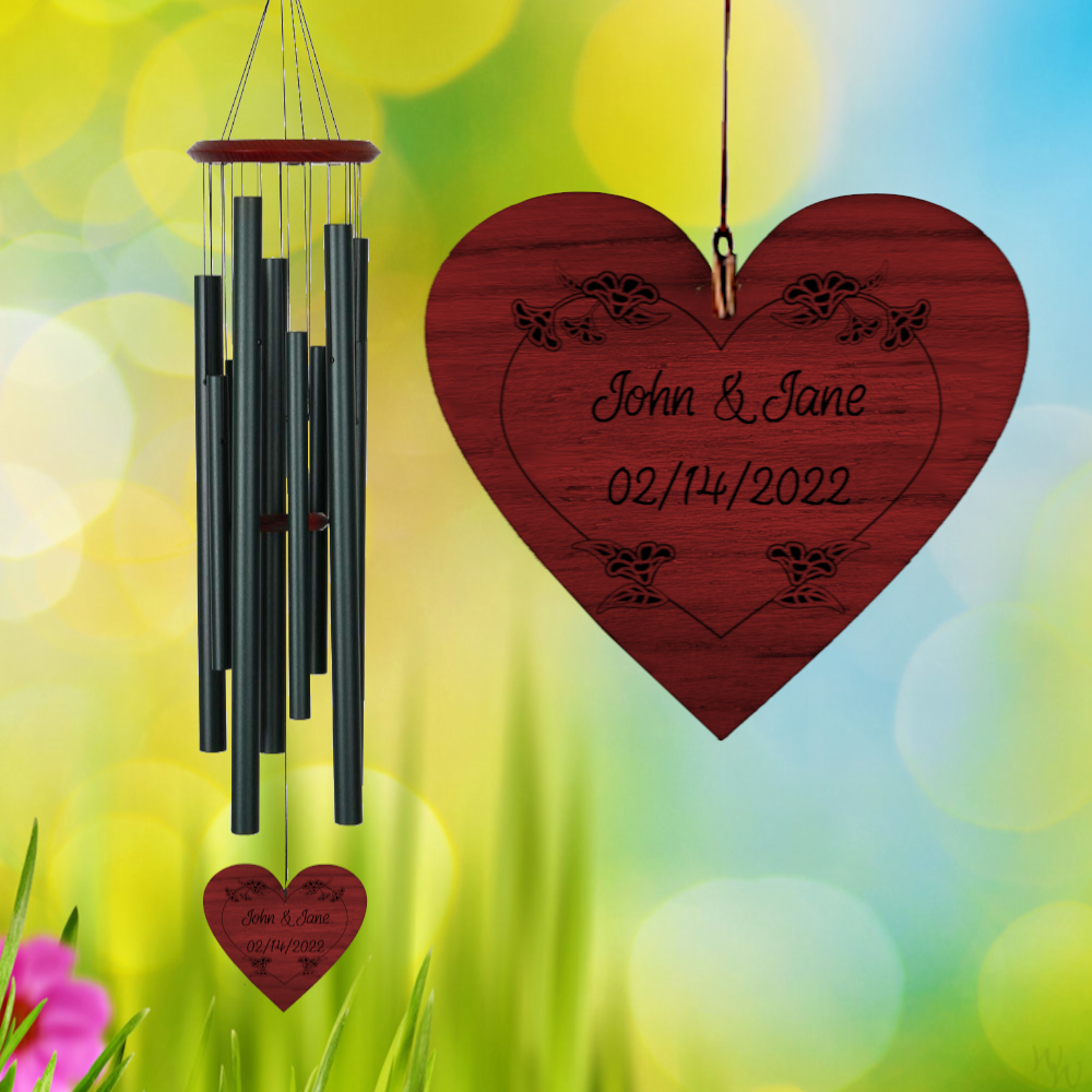 Chimes of the Eclipse Wind Chime - Evergreen - Blossom Heart Sail