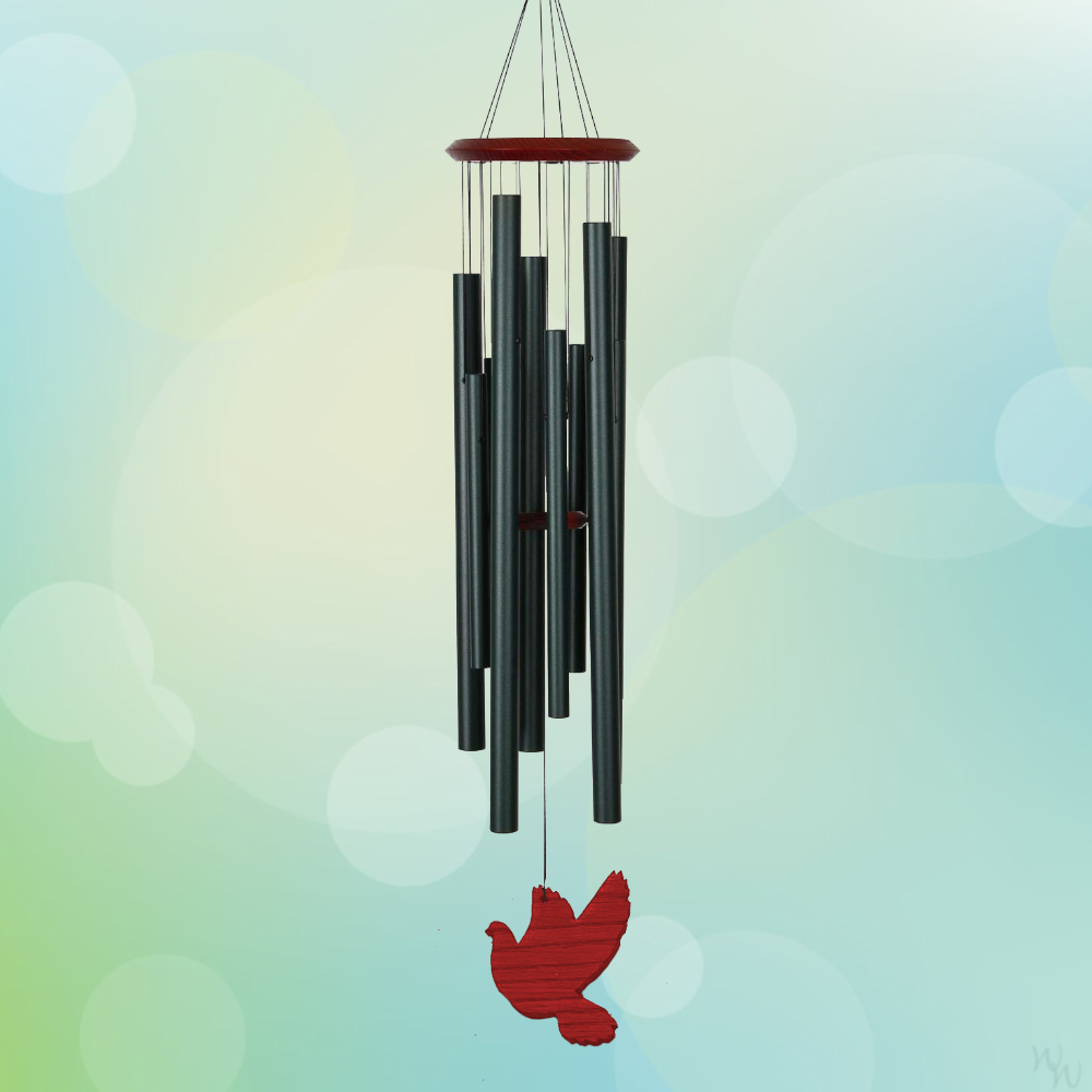 Chimes of the Eclipse Wind Chime - Evergreen - Dove Sail