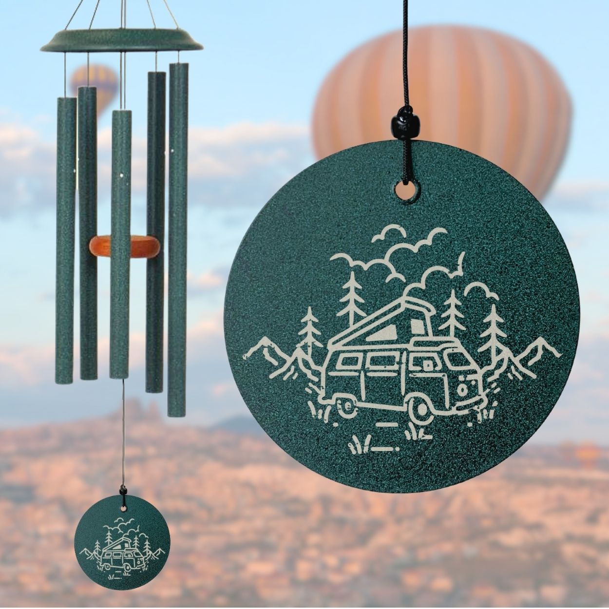 Shenandoah Melodies 35 Inch Green Wind Chime - Camper