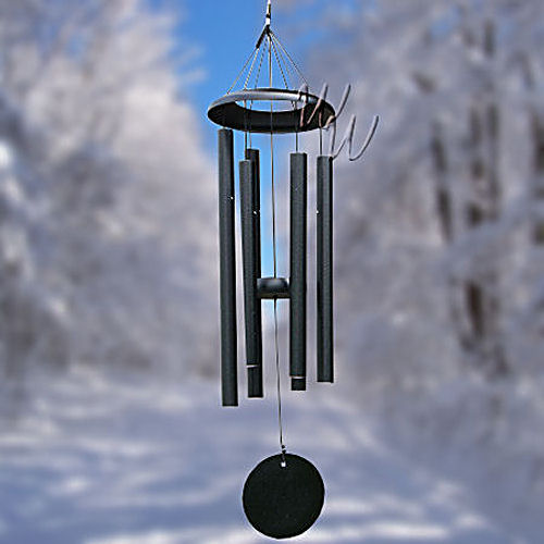 Corinthian Bells 30 Inch Black Wind Chime - Scale Of A