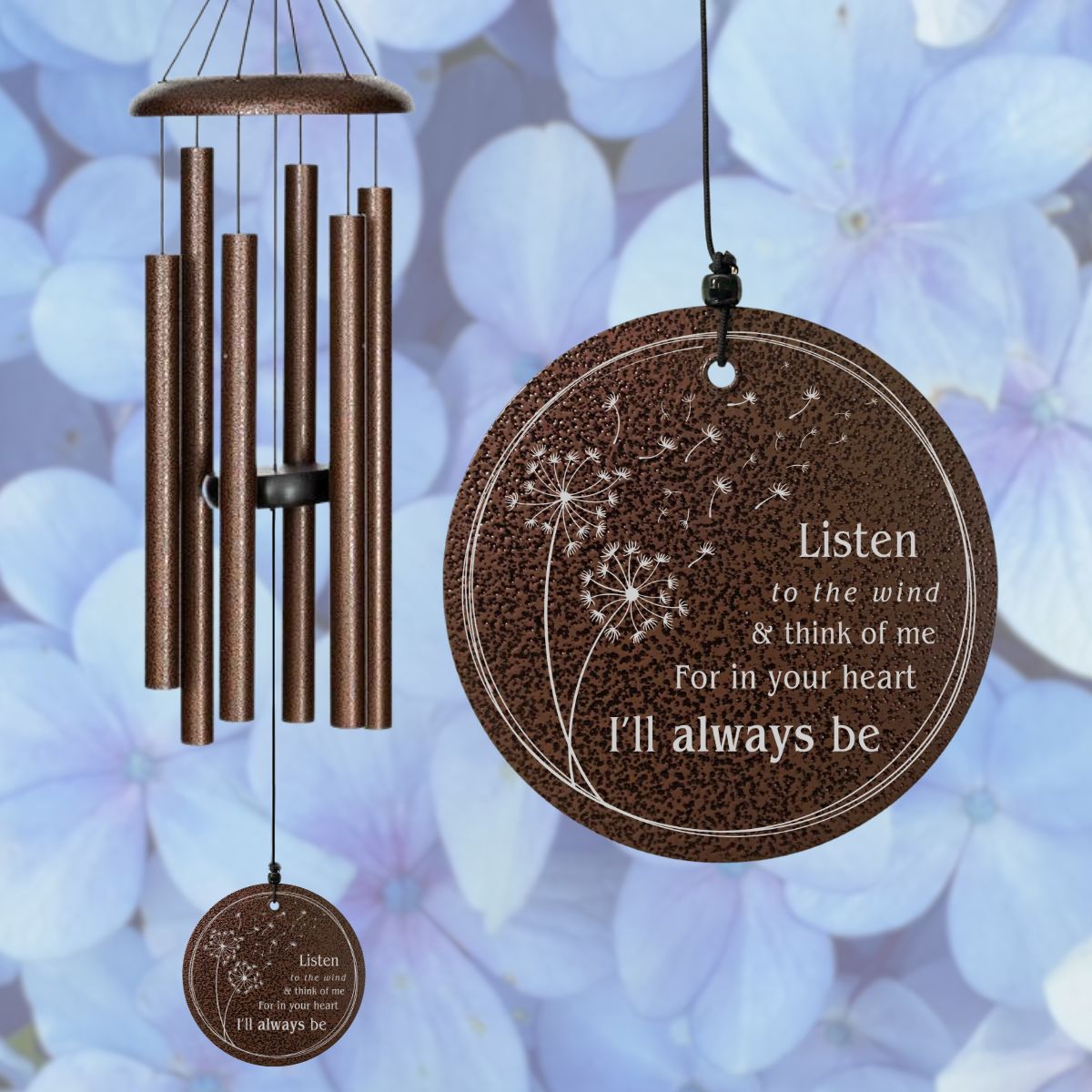 Corinthian Bells 30 Inch Copper Vein Wind Chime - Dandelion