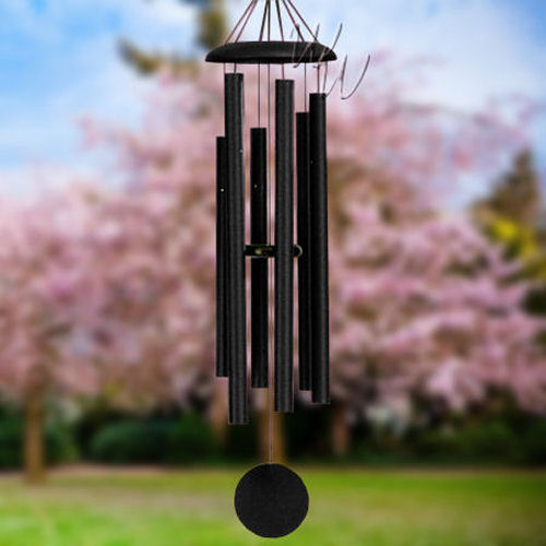 Corinthian Bells 44 Inch Black Wind Chime - Scale Of C