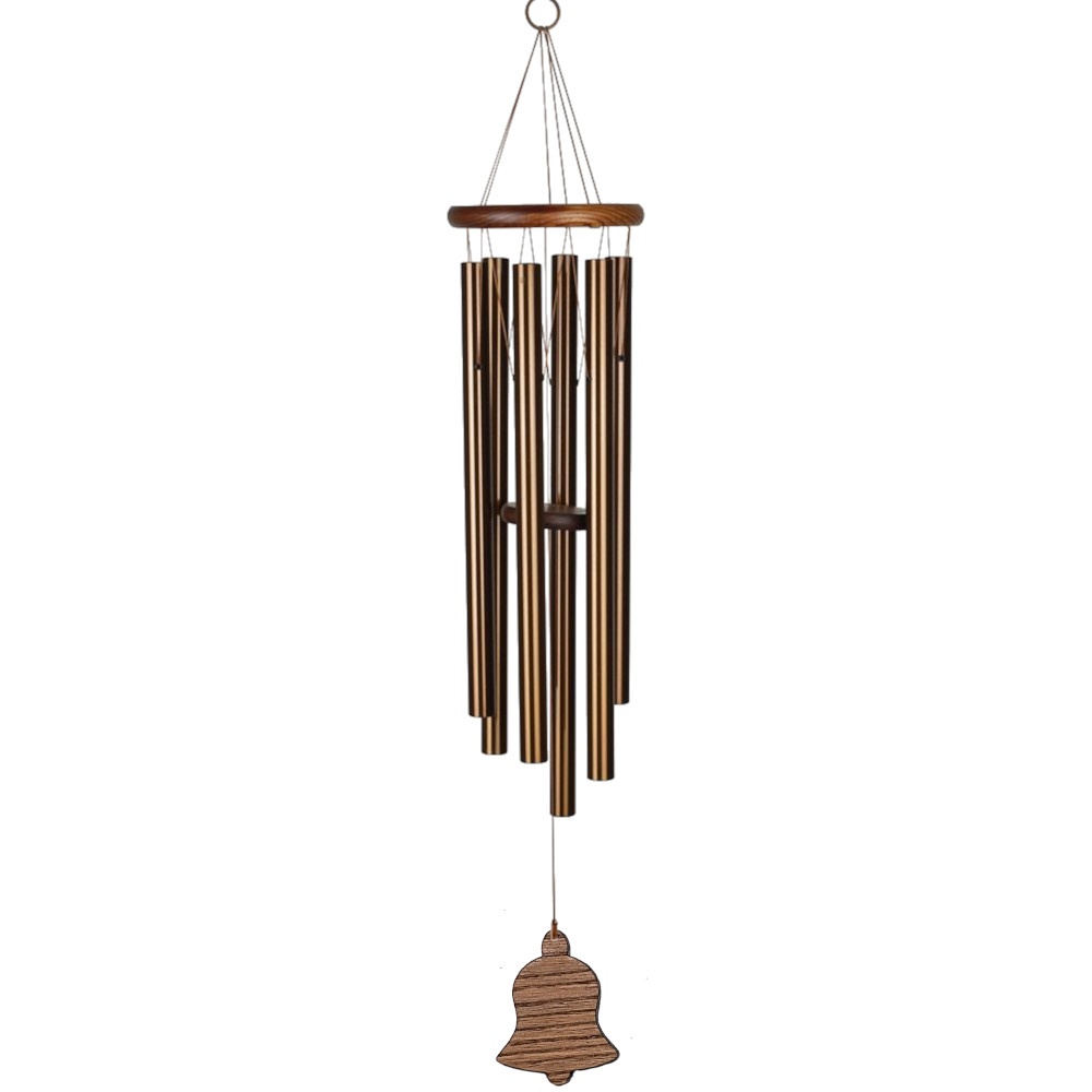 Amazing Grace Bronze 40 Inch Wind Chime - Engravable Holiday Bell Sail