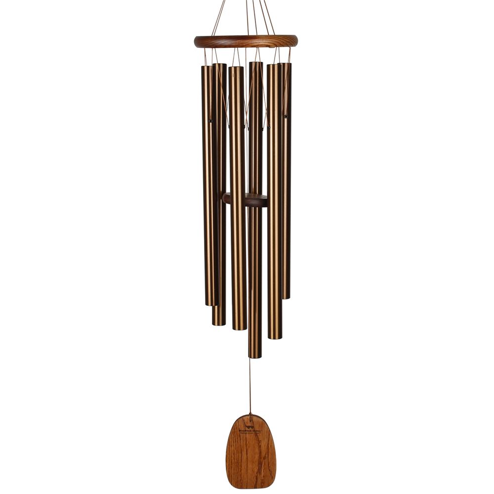 Amazing Grace Bronze 40 Inch Wind Chime - Engravable Sail