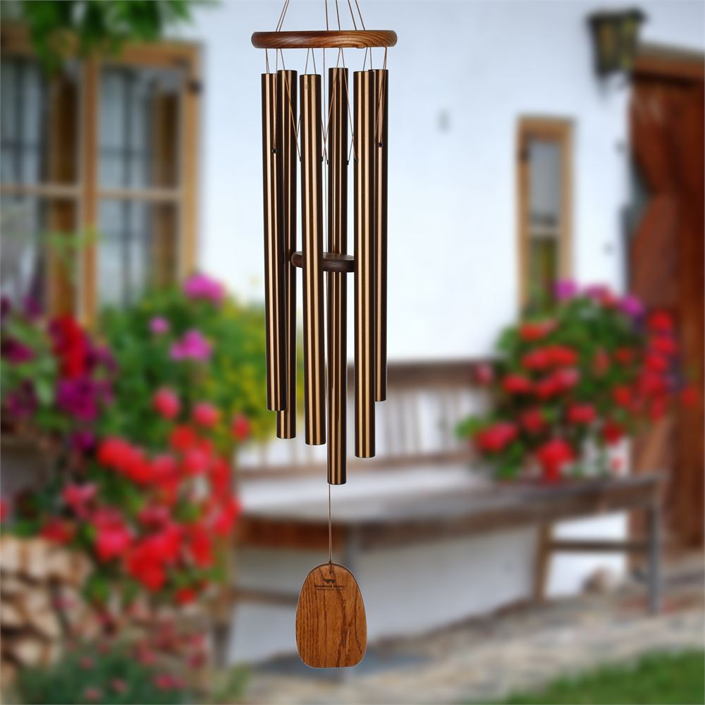Amazing Grace 25 Inch Bronze Wind Chime - Engravable Sail