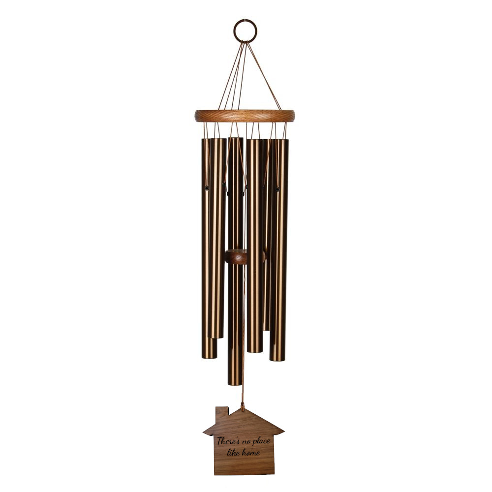 Amazing Grace 25 Inch  Bronze Wind Chime - Engravable House Sail