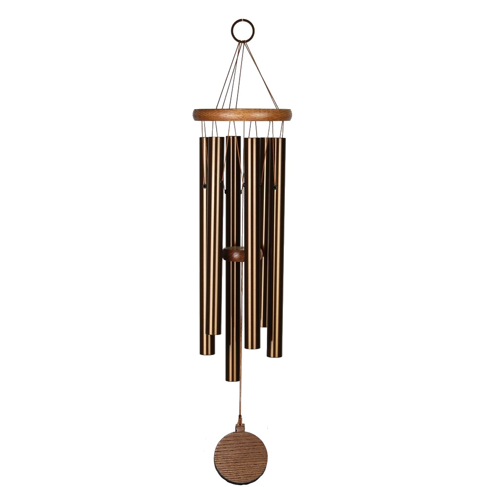 Amazing Grace 25 Inch Bronze Wind Chime - Engravable Ornament Sail