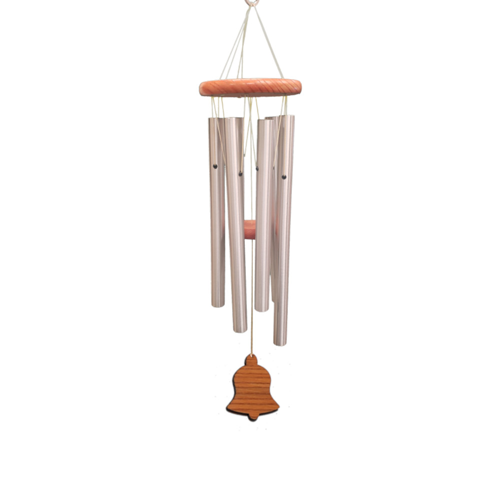 Amazing Grace 25 Inch Silver Wind Chime - Engravable Holiday Bell Sail