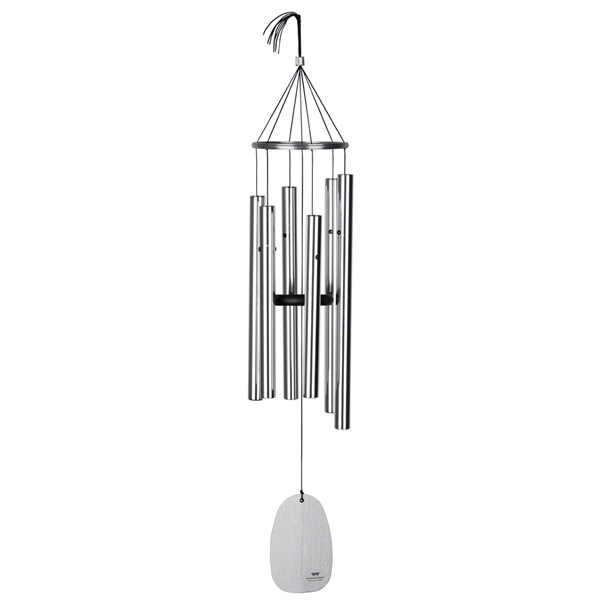Woodstock Percussion 32 Inch Bells of Paradise Wind Chime - Silver