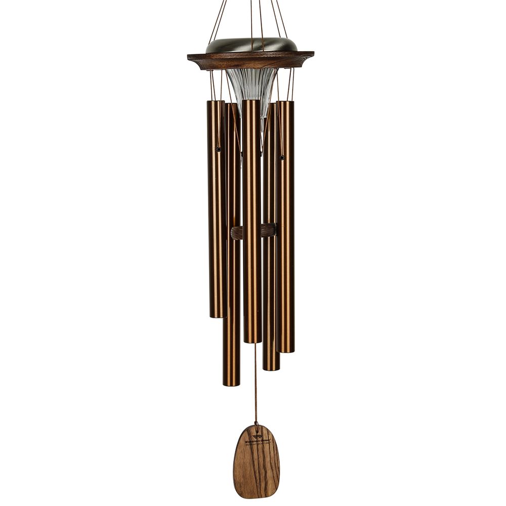 Moonlight Solar Chime - Bronze 29 Inch Wind Chime