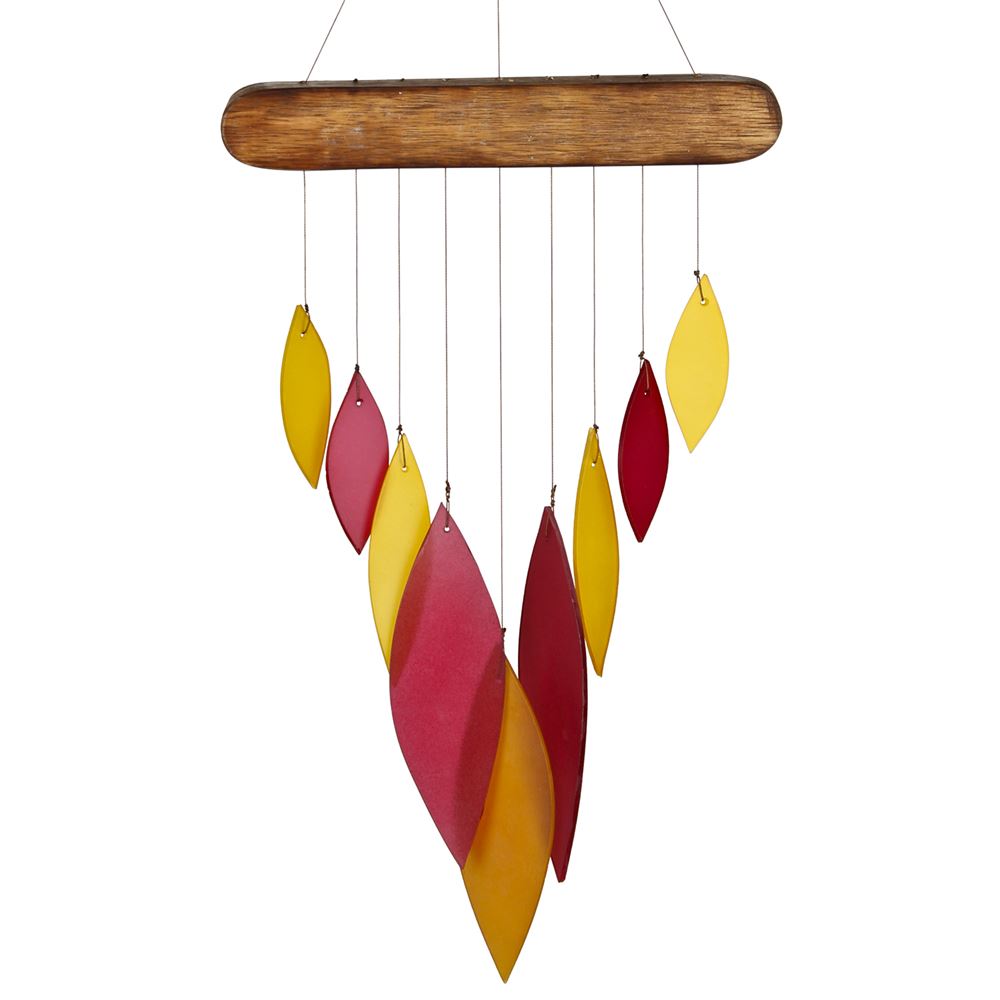 Woodstock Percussion Autumn Leaves Sea Glass Chime