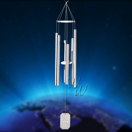 Grace Note Wind Chime Earth Song Small 36 inch 1-S with personalized engraving 