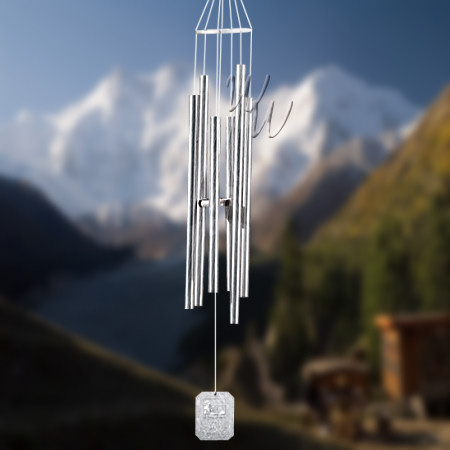 Grace Note Wind Chime Earth Song Small 36 inch 1-S with personalized engraving 