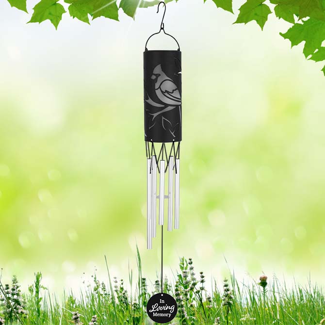 Carson In Loving Memory 28 Inch Solar Cylinder Chime