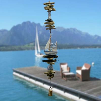 Handcrafted Work Boat and Lighthouse Bell