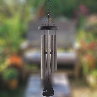 Carson Signature Series Pewter Fleck 30 Inch Wind Chime