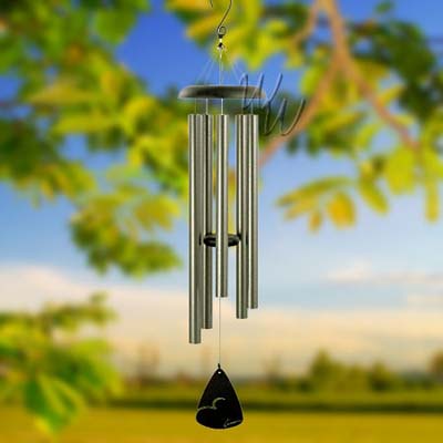 Carson Signature Series Pewter Fleck 44 Inch Wind Chime