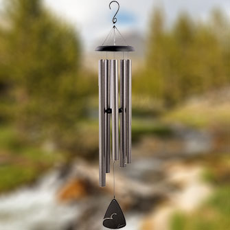 Carson Signature Series Pewter Fleck 50 Inch Wind Chime