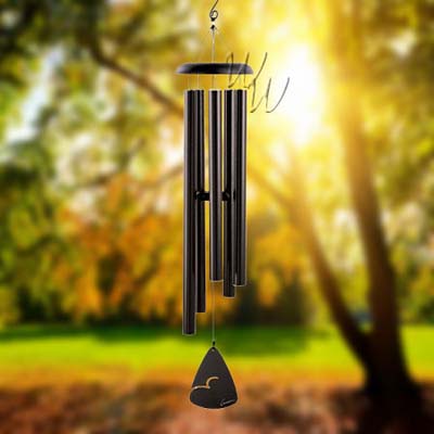 Carson Signature Series Black 50 Inch Wind Chime