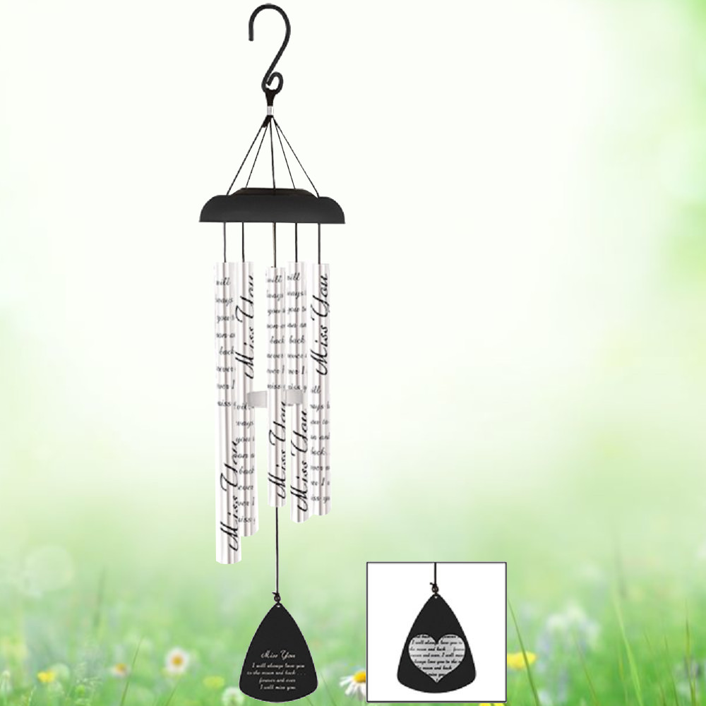 Carson Miss-You 30 Inch Solar Sonnet Wind Chime