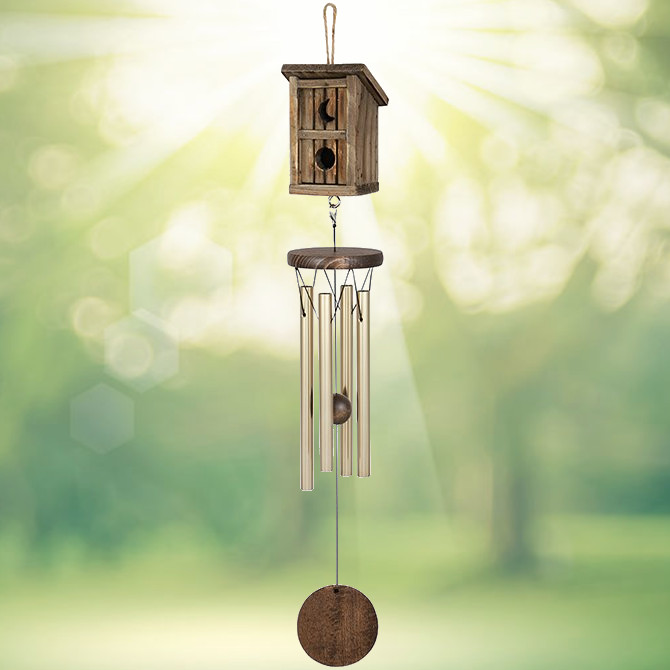 Outhouse 25 Inch Birdhouse Chime 