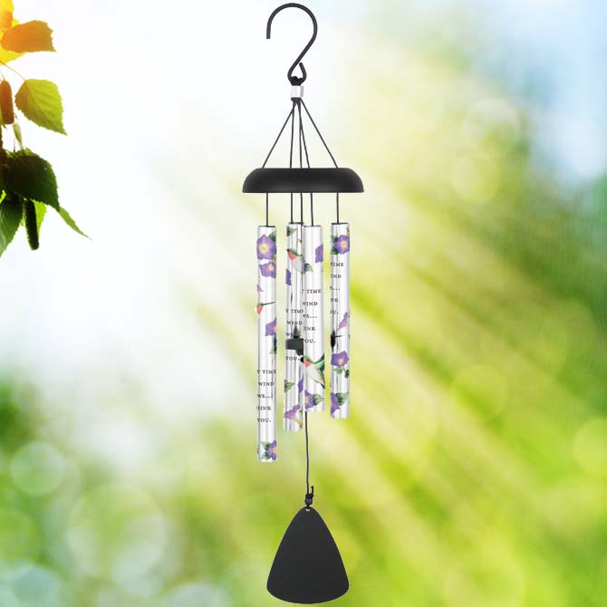 Carson 21 Inch Picturesque Sonnet Wind Chime - Thinking of You