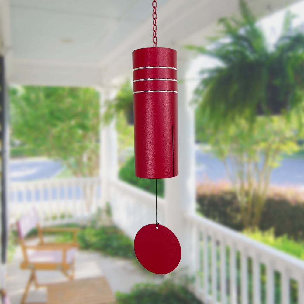 Carson 18 Inch Red Etched Cylinder Bell