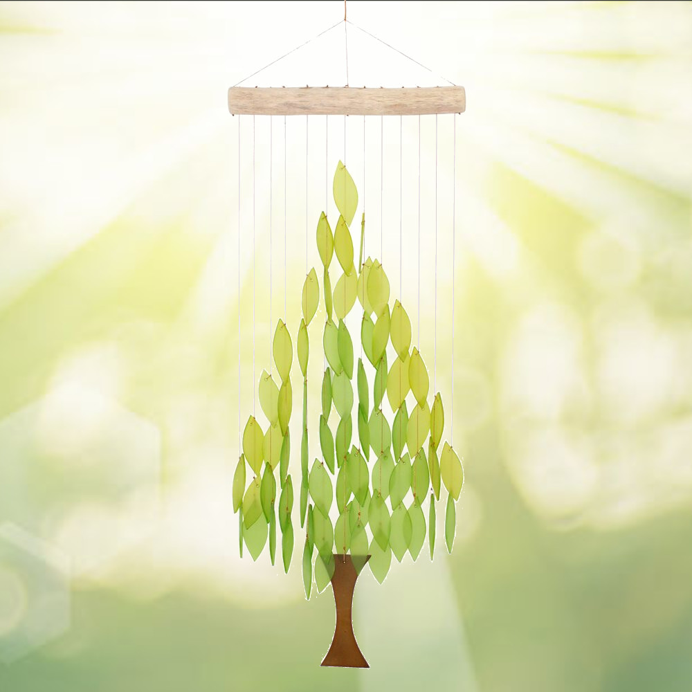 Summer Tree Tumbled Glass Wind Chime