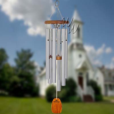 Amazing Grace 24.5 Inch Wind Chime - Engravable Sail and Memorial Urn