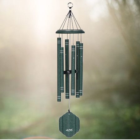 Arabesque 32 Inch Emerald Wind Chime - Scale Of A