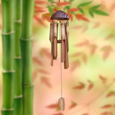 Handcrafted 30 Inch Lace Bamboo Wind Chime