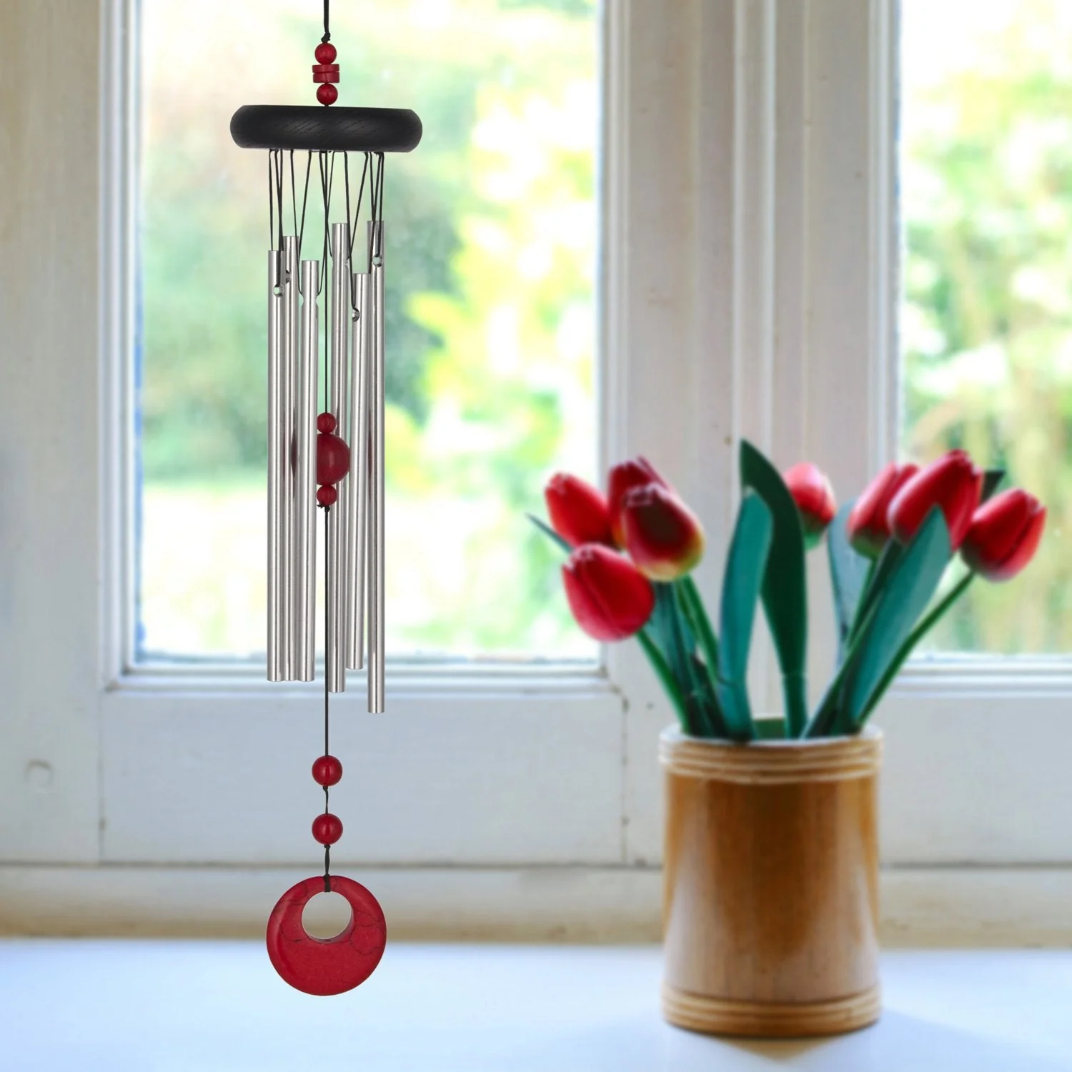 Woodstock Percussion Chakra Wind Chime Red Coral