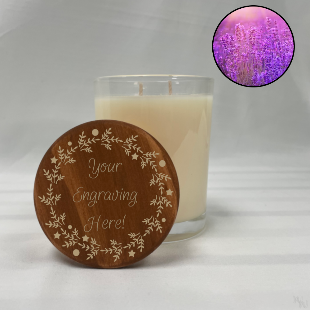 Pine Wreath Lavender Candle
