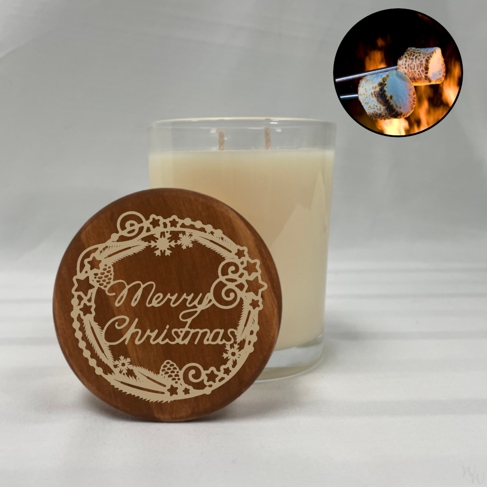 Star Border Roasted Marshmallow Candle