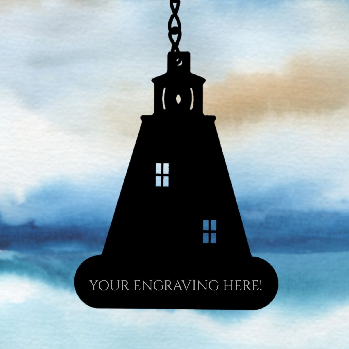 NC - Engravable Lighthouse Sail - Black