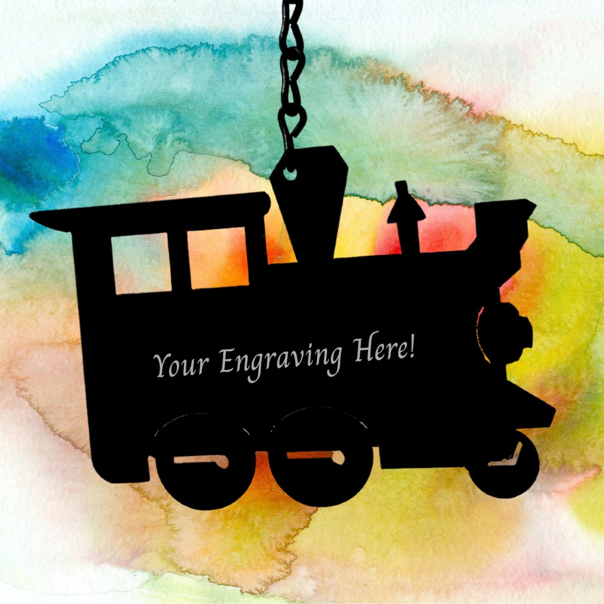 NC - Engravable Train Sail