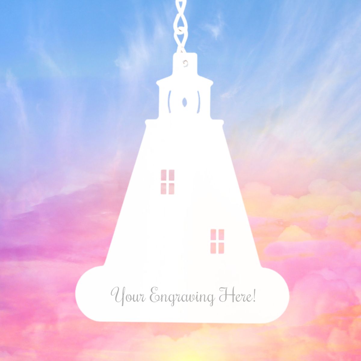 NC - Engravable Lighthouse Sail - White