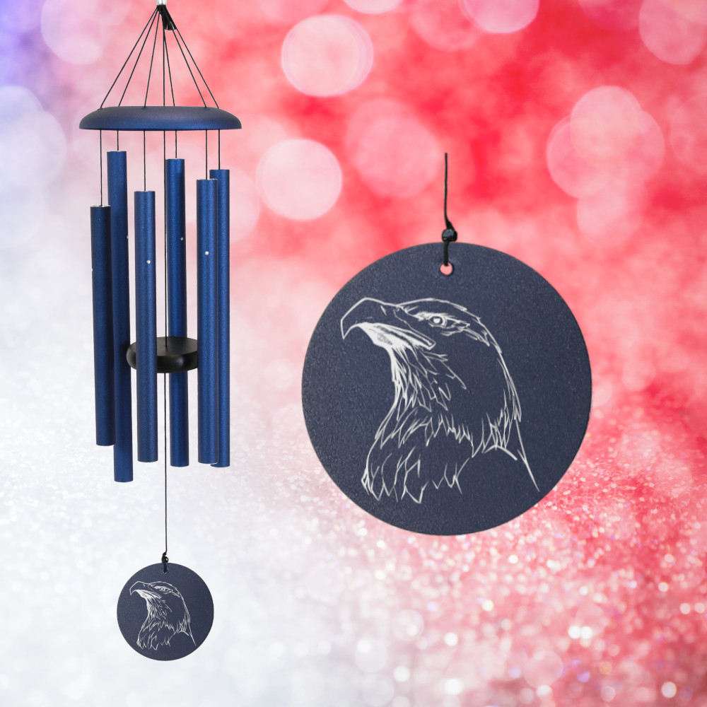 Corinthian Bells 36 Inch Midnight Blue Wind Chime - Scale Of E - Eagle Sail