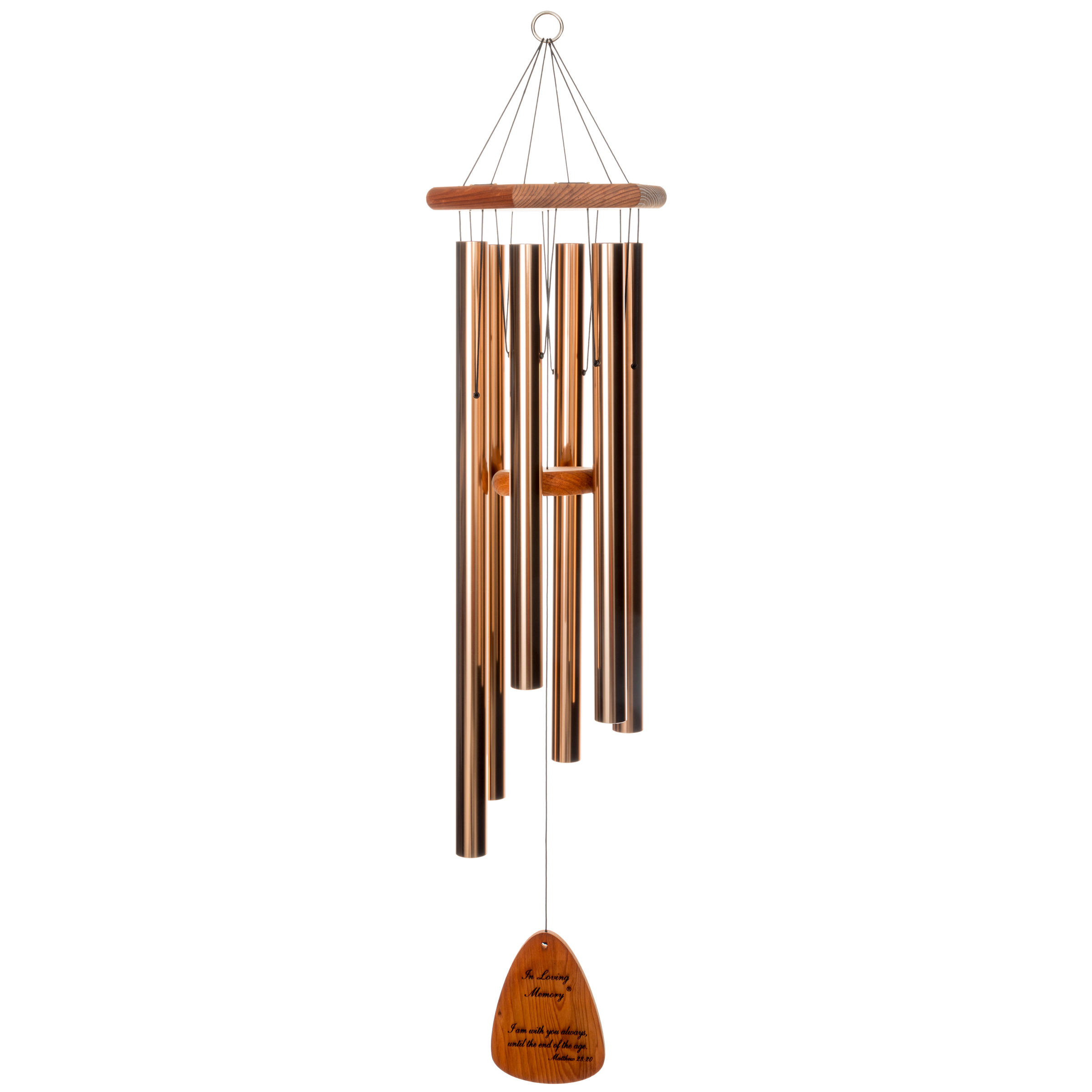 In Loving Memory 42 Inch Windchime - I am with you always... in Bronze