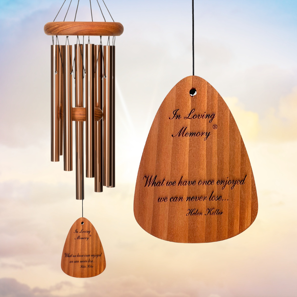 In Loving Memory 24 Inch Chime - What we have once enjoyed - Bronze