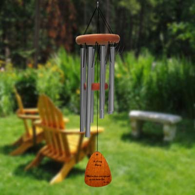 In Loving Memory 24 Inch Chime - What we have once enjoyed - Silver