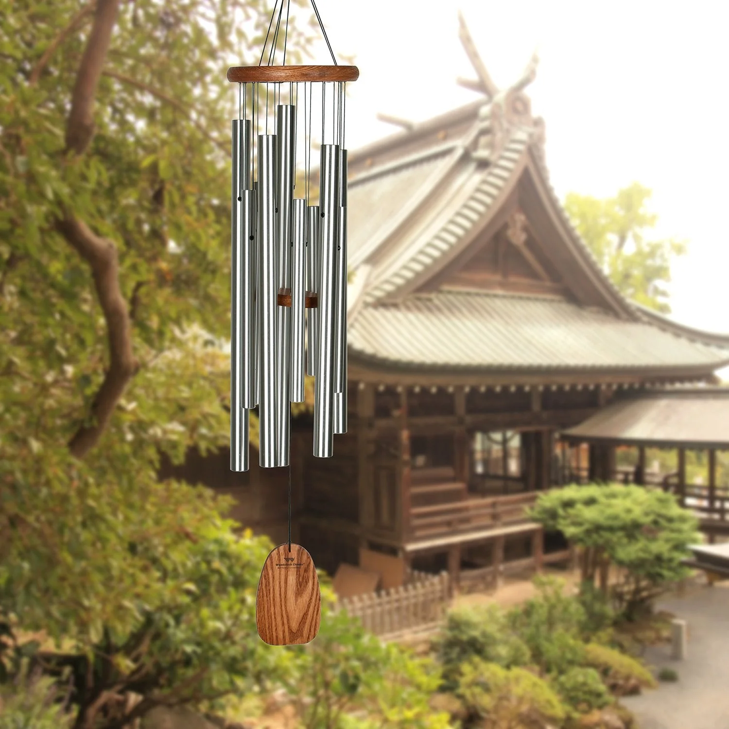 Woodstock Percussion 39 Inch Magical Mystery Wind Chime - Butterfly's Farewell - Engravable Sail