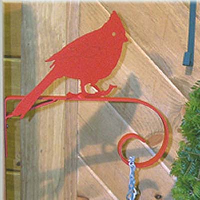 North Country Handcrafted Hanger Bracket - Red Cardinal