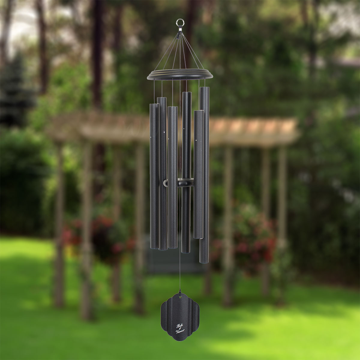 Bells Of Vienna 50 Inch Green Wind Chime Scale Of A Whimsical Winds